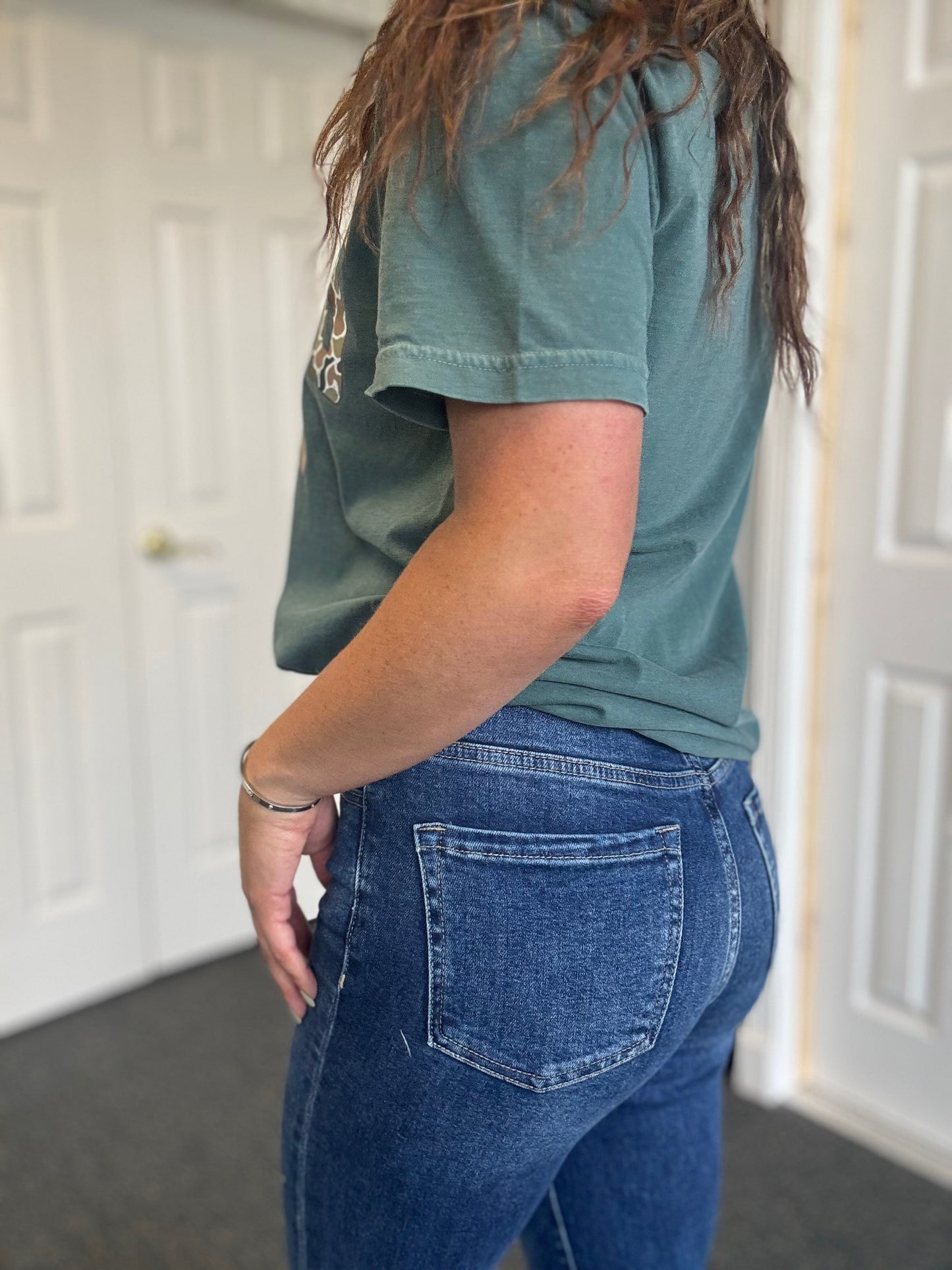 Taylen Split Hem Jeans