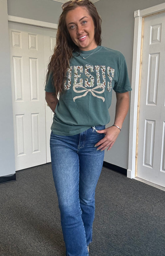 Taylen Split Hem Jeans