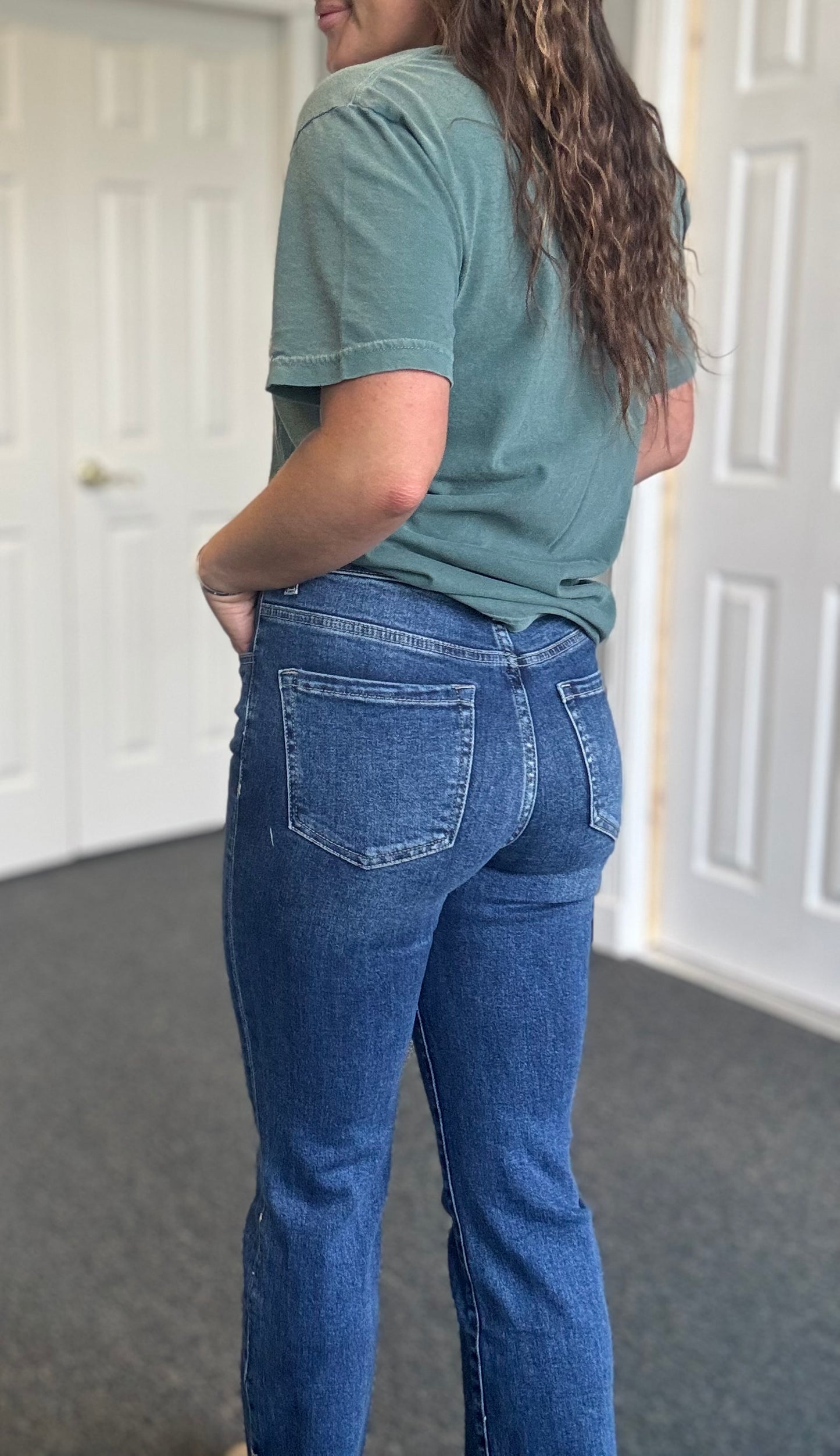 Taylen Split Hem Jeans