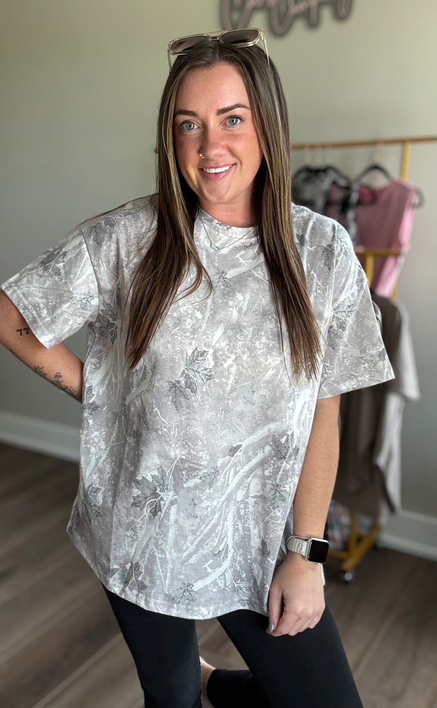 Lt. Camo Boxy Tee