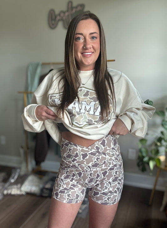 Camo Biker Shorts