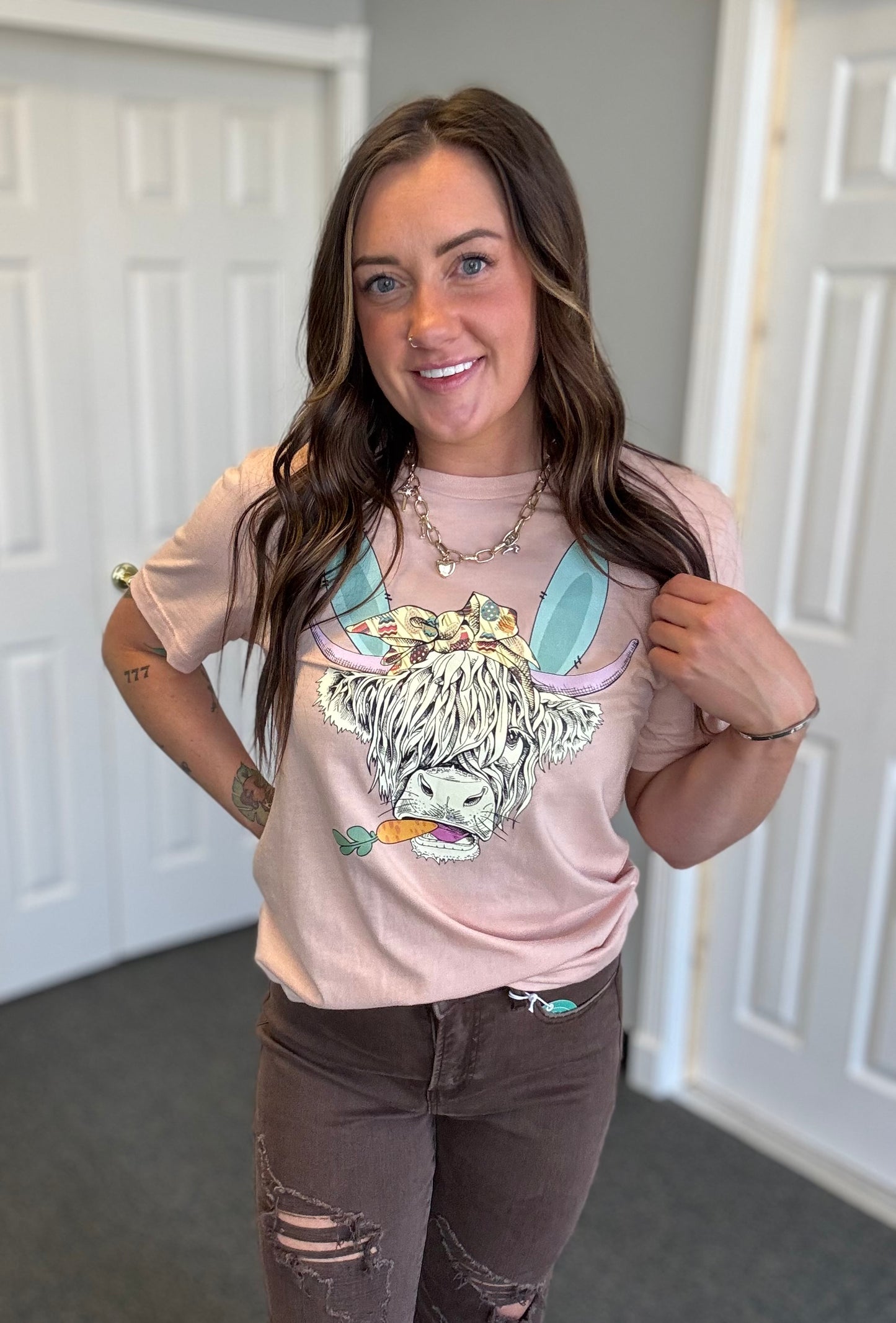 Easter Cow Graphic Tee