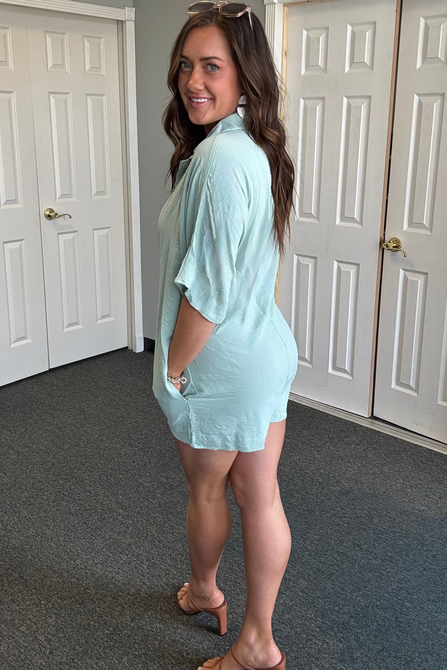 Thin Linen Bayside Romper