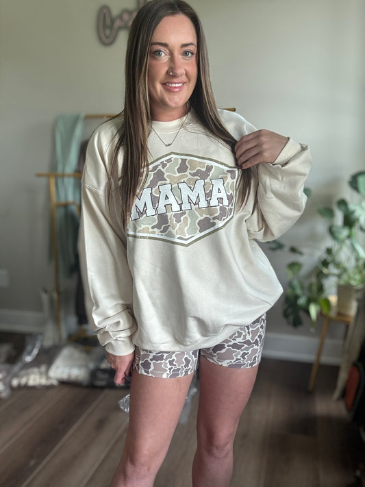 Duck Camo Mama Crewneck