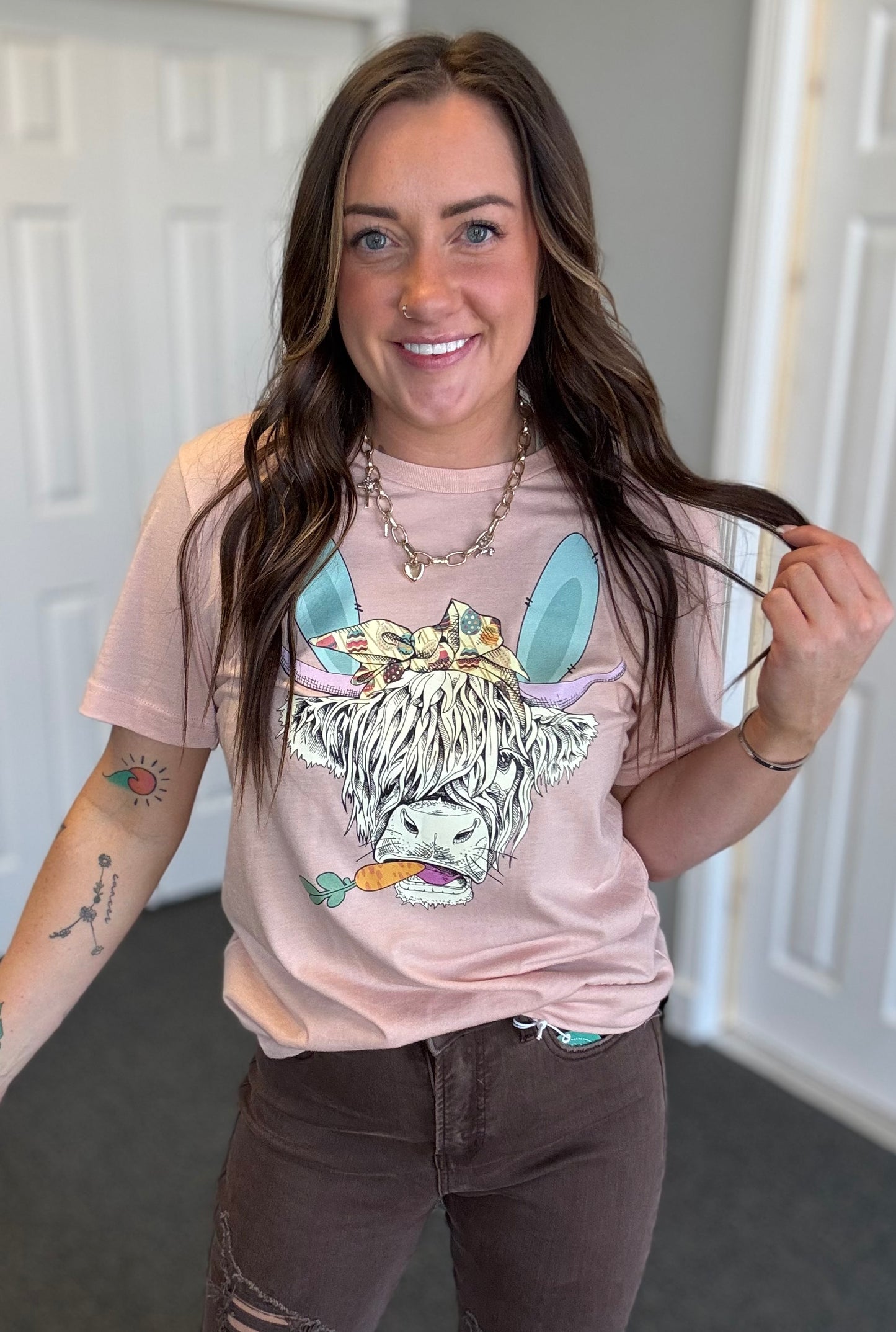 Easter Cow Graphic Tee
