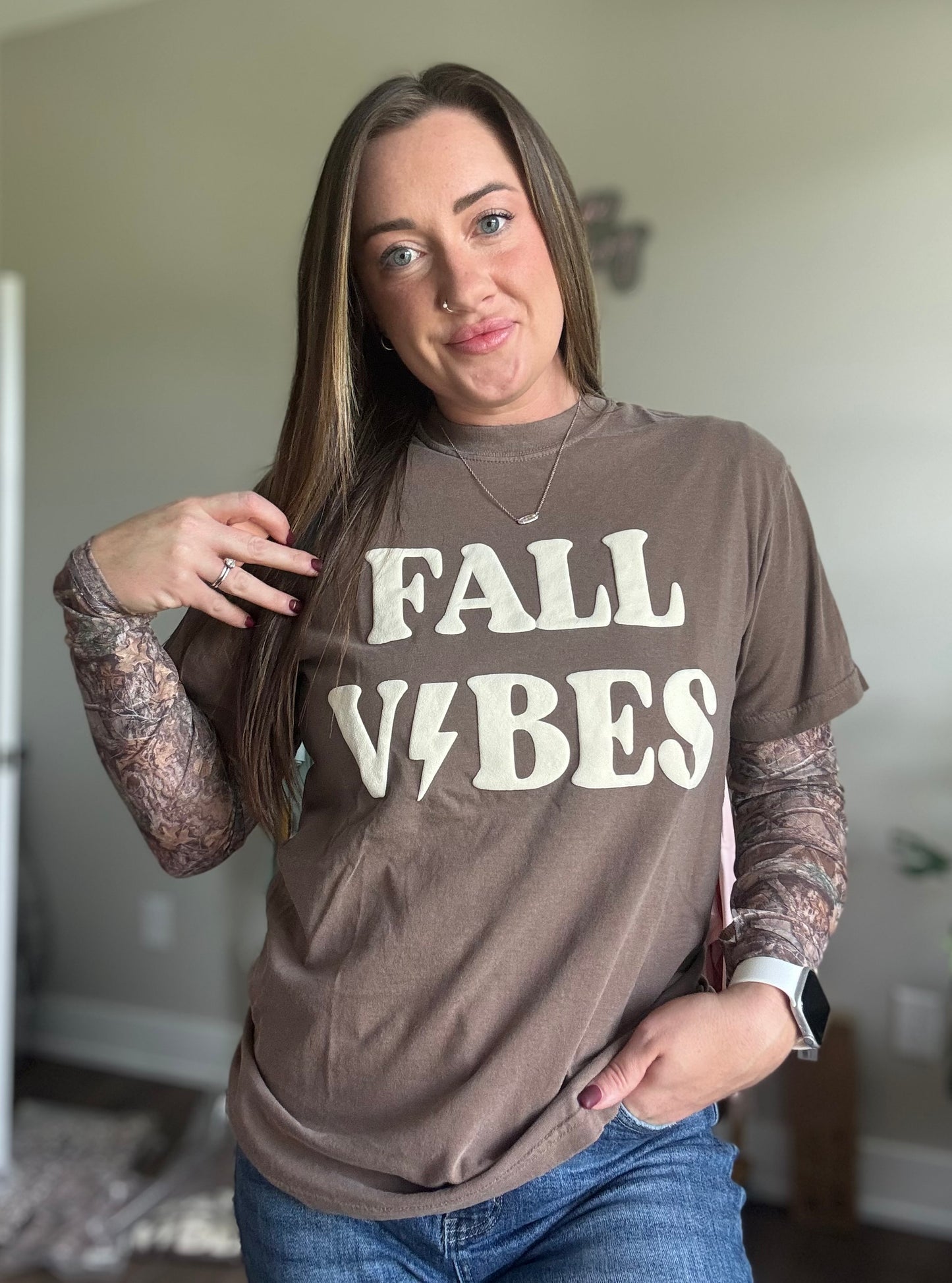 Camo Shear Top