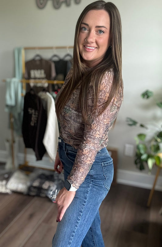 Camo Shear Top