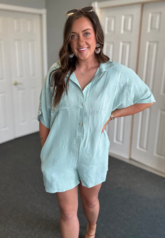 Thin Linen Bayside Romper