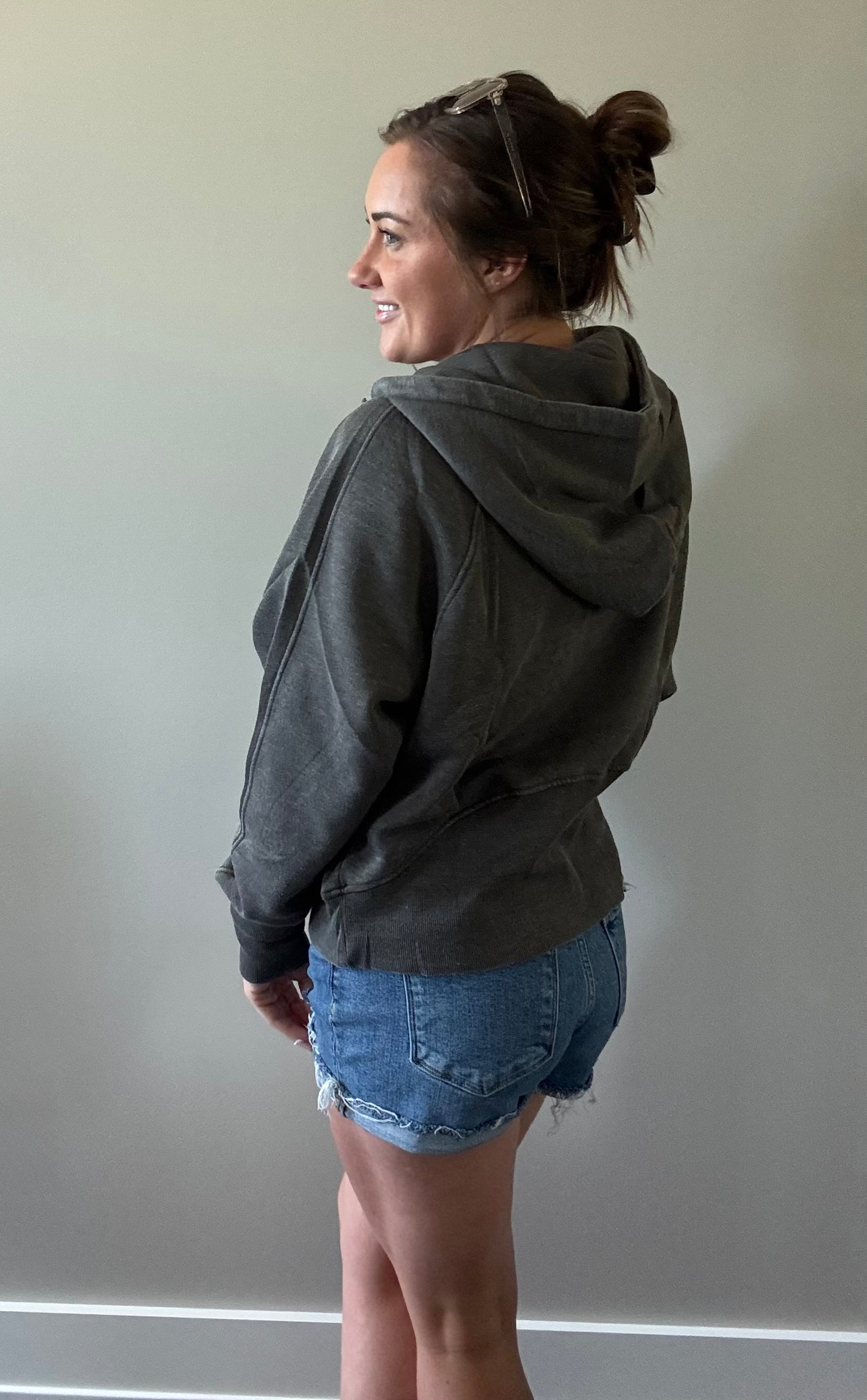 Charcoal Quarter Zip Pullover