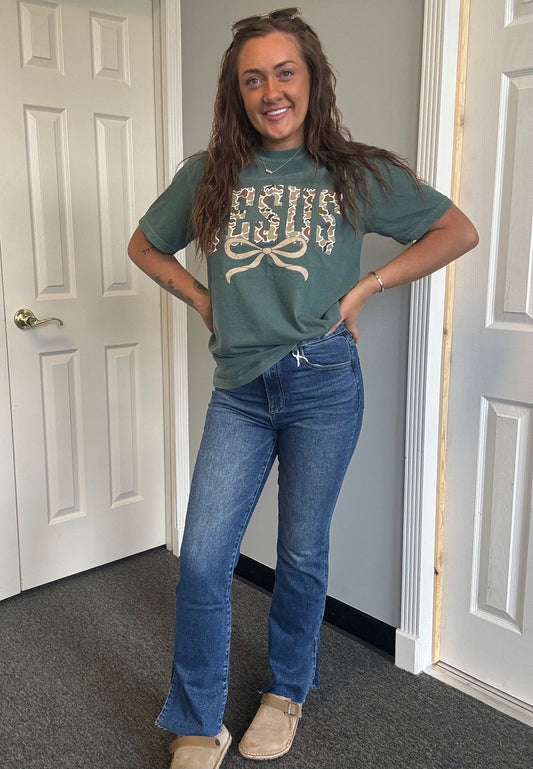 Taylen Split Hem Jeans