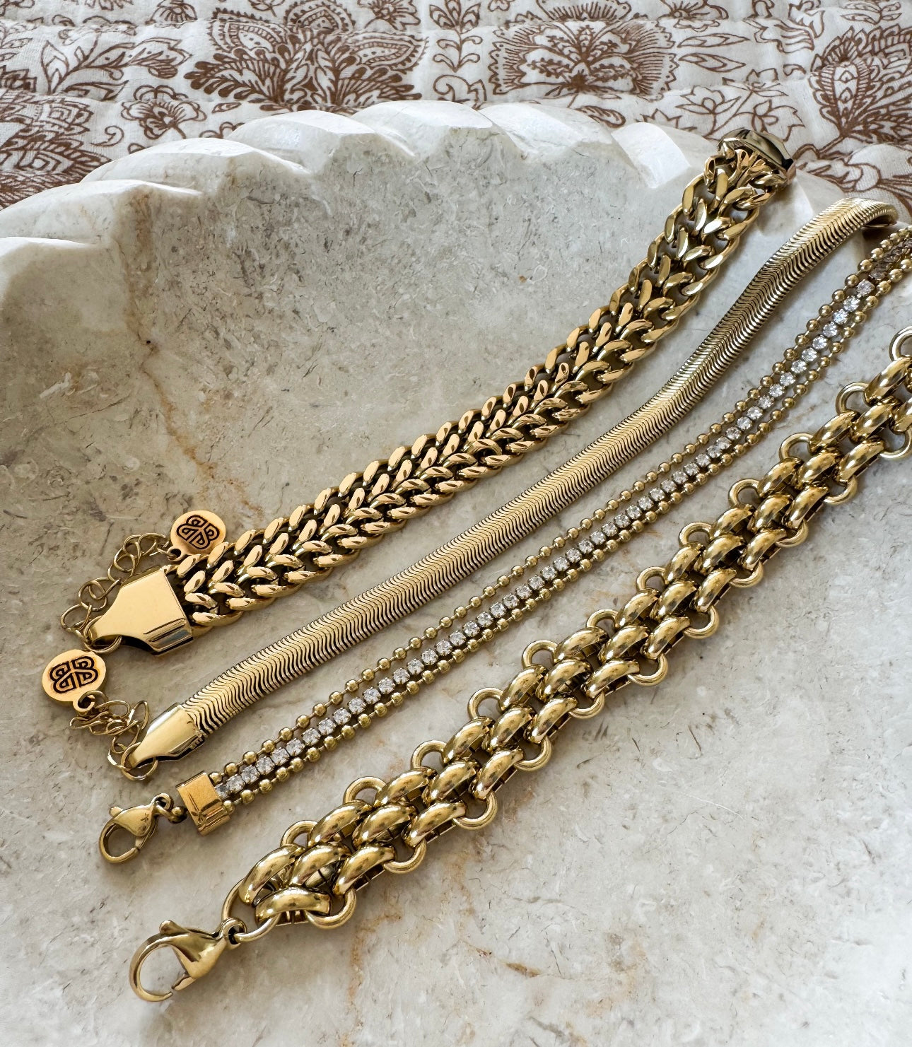 Snake Chain Gold Bracelet