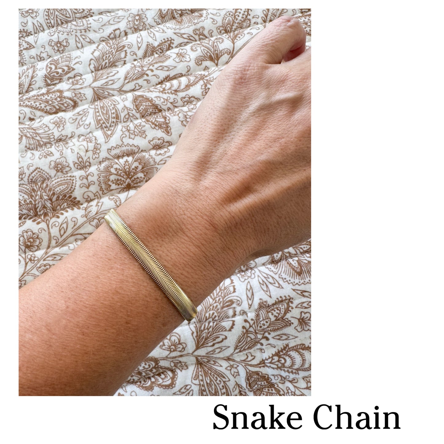 Snake Chain Gold Bracelet